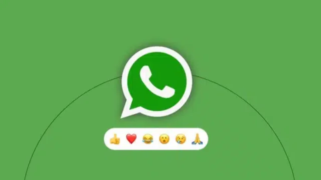 WhatsApp message reaction