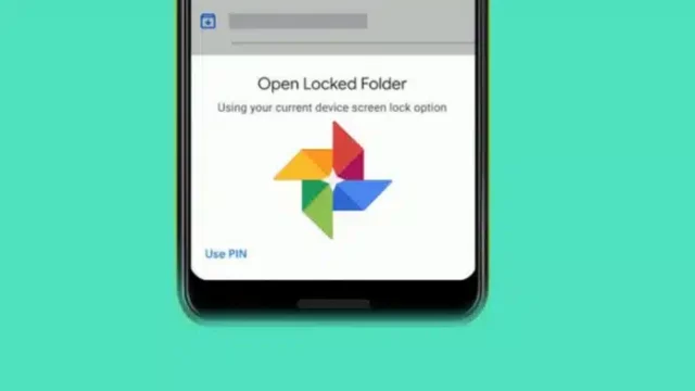 How to put a lock in the folder of Google Photos?