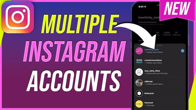 How to switch multiple accounts in one Instagram