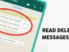 Read Whatsapp deleted messages
