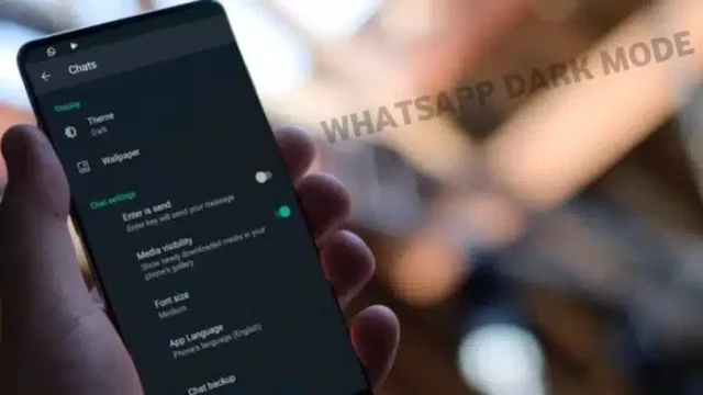 Enable WhatsApp Dark Mode in Mobile